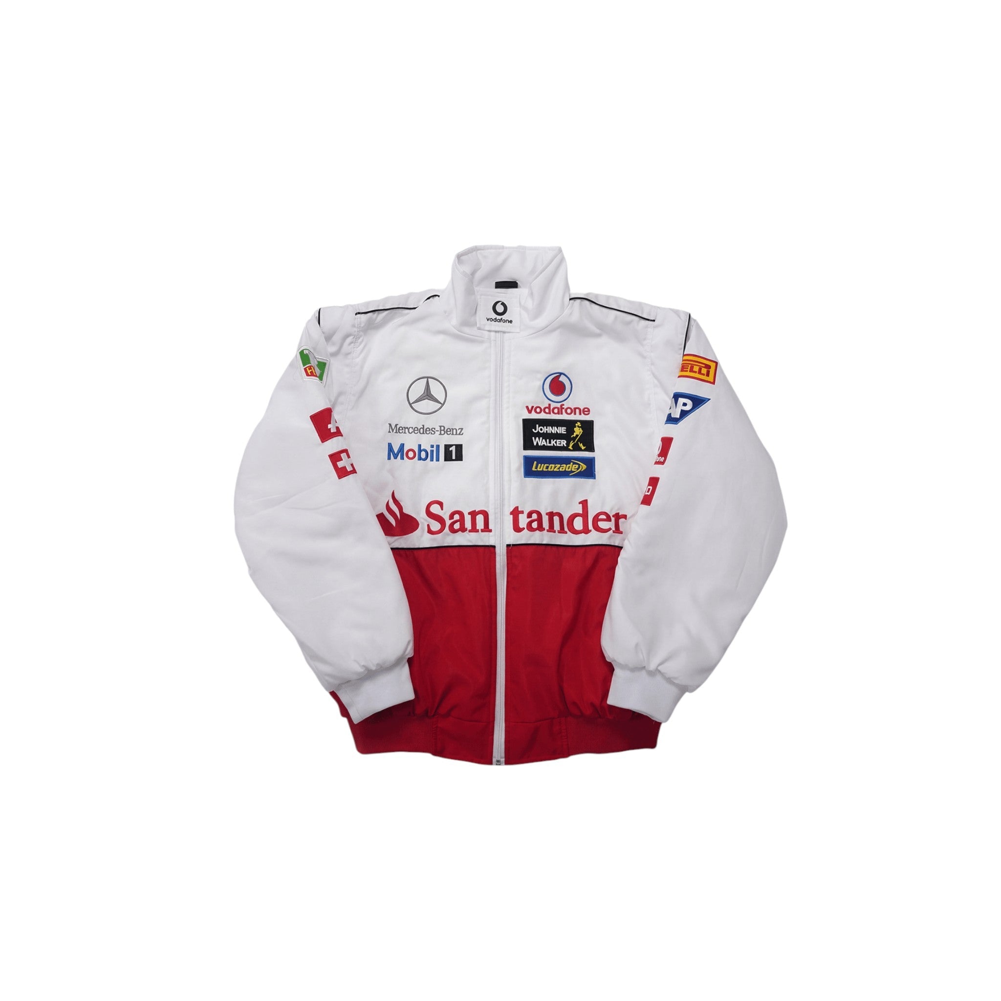 Mercedes-Benz Vintage Racing Jacket – White Edition – Speedx Karting