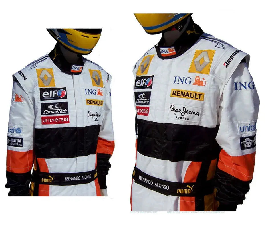 2008 Fernando Alonso Renault F1 Embroidered Racing Suit
