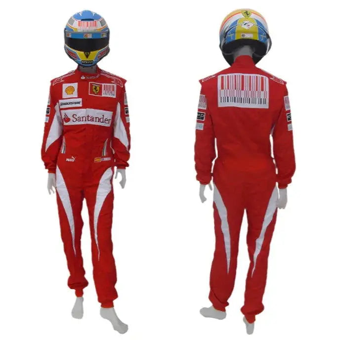 2010 Fernando Alonso Ferrari F1 Embroidered Racing Suit