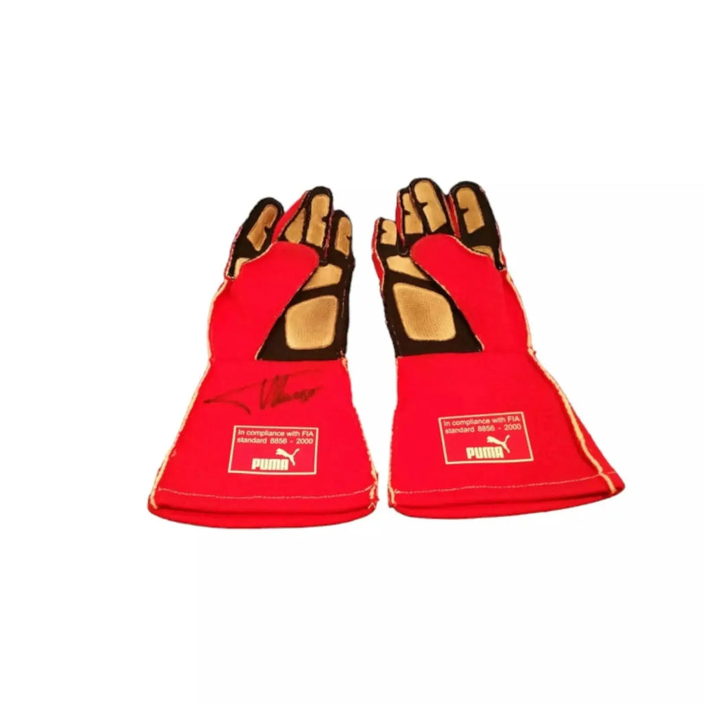 2014 Fernando Alonso gloves - Abu Dhabi GP