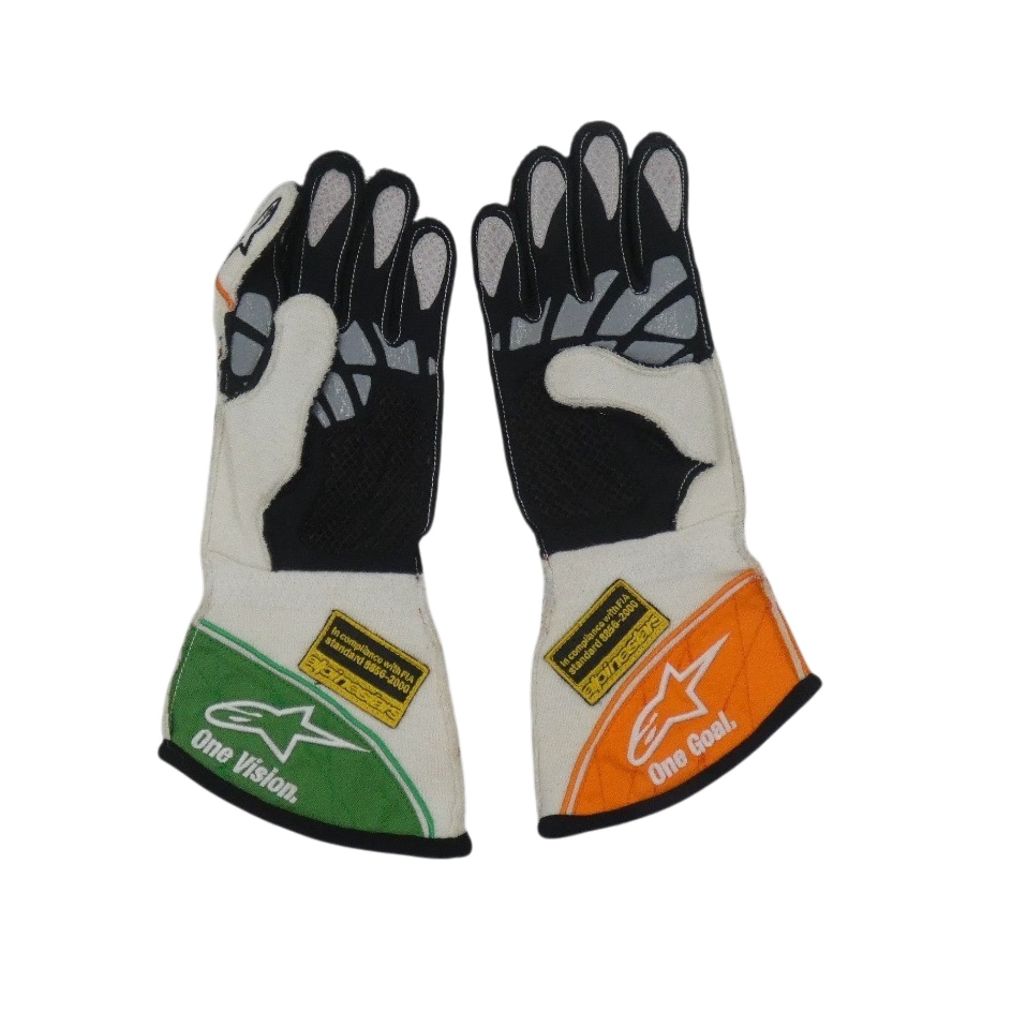 2014 Sergio Pérez Signed Sahara Force India Race Gloves
