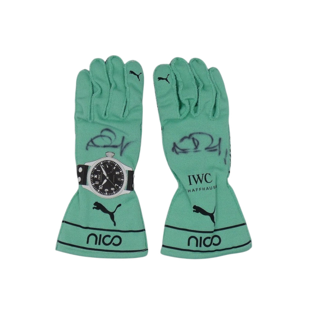 2017 Nico Rosberg Signed Mercedes Race Gloves