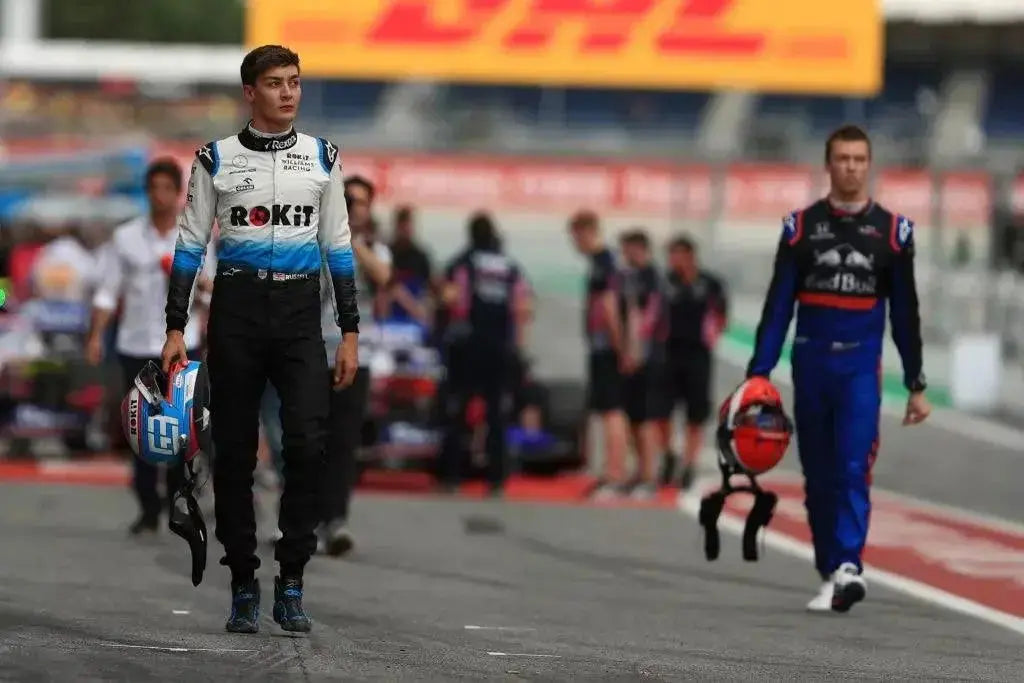 2019 GEORGE RUSSELL Williams Racing F1 Race Boots - Speedxcrafts