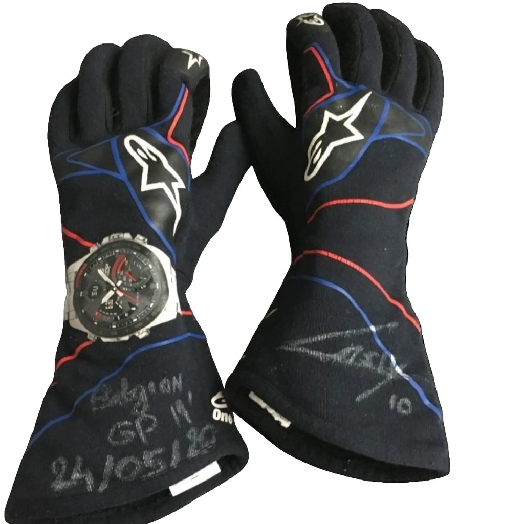 2019 Pierre Gasly Belgian GP  F1 Race Gloves