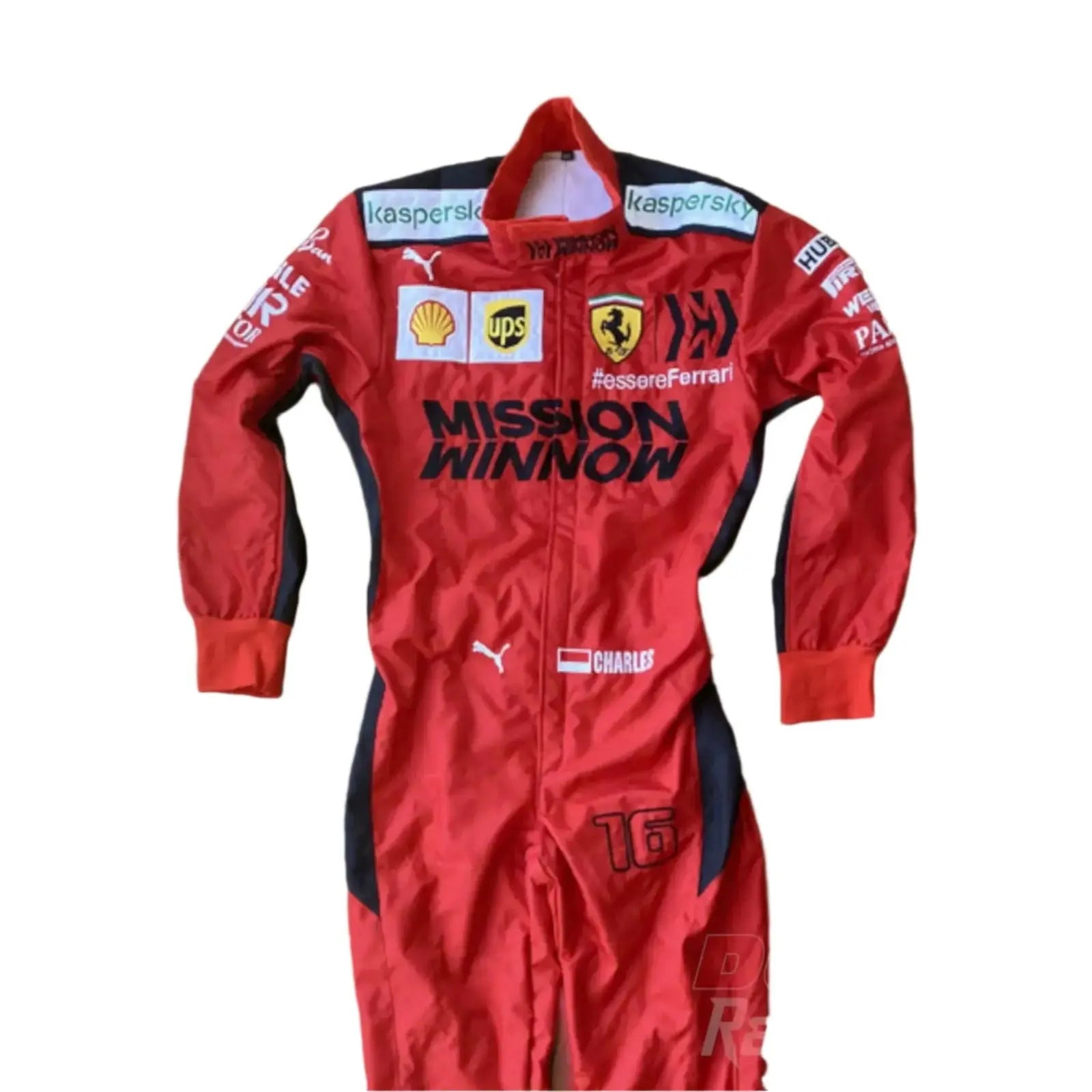2020 Charles Leclerc Ferrari Mission Winnow F1 Embroidered Racing Suit
