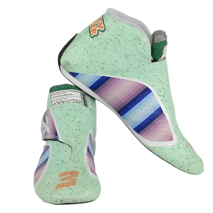 2021 Daniel Ricciardo Honey Badge McLaren F1 Boots - Speedxcrafts