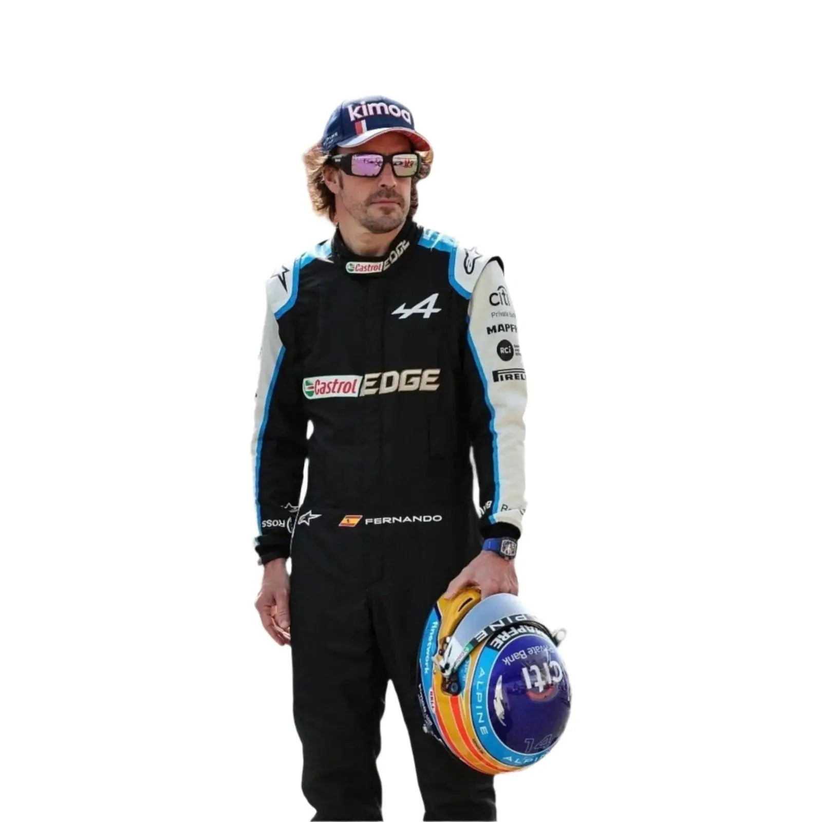 2021 FERNANDO ALONSO ALPHINE F1 RACE SUIT