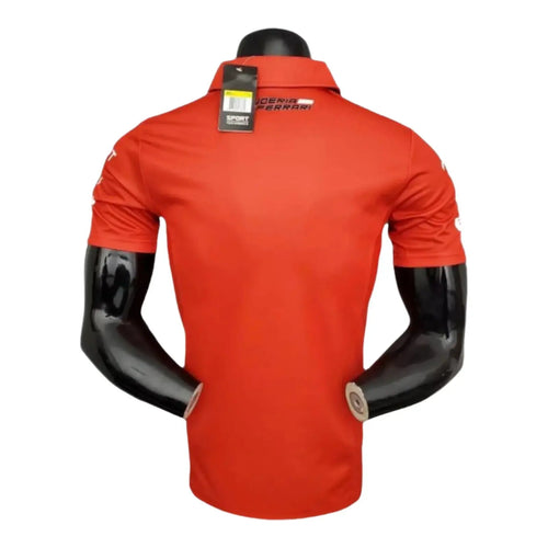 2021 Ferrari Formula One Racing Polo Zipper Shirt - Speedxcrafts