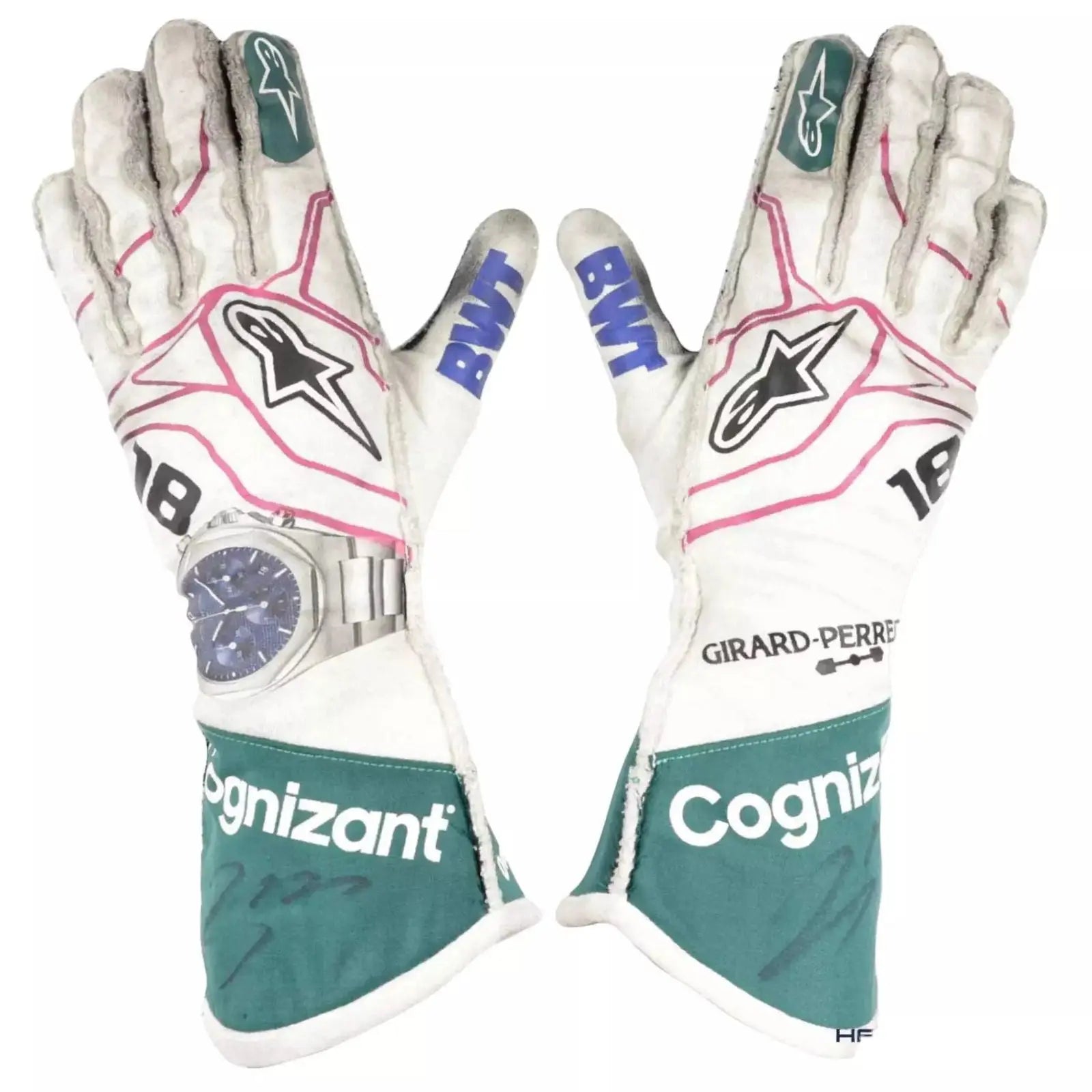 2021 Lance Stroll Aston Martin F1 Racing Gloves