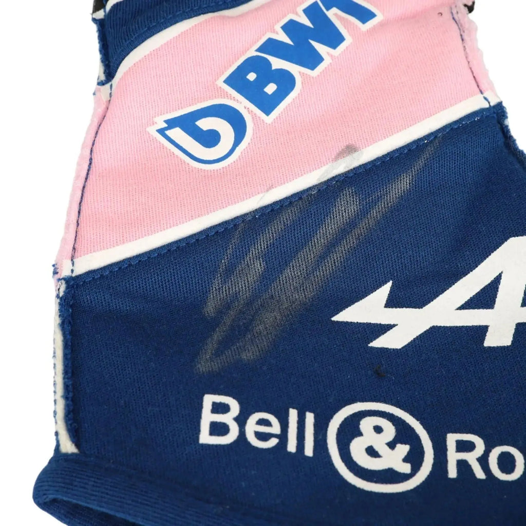 2022 ESTEBAN OCON BLUE RACE GLOVES