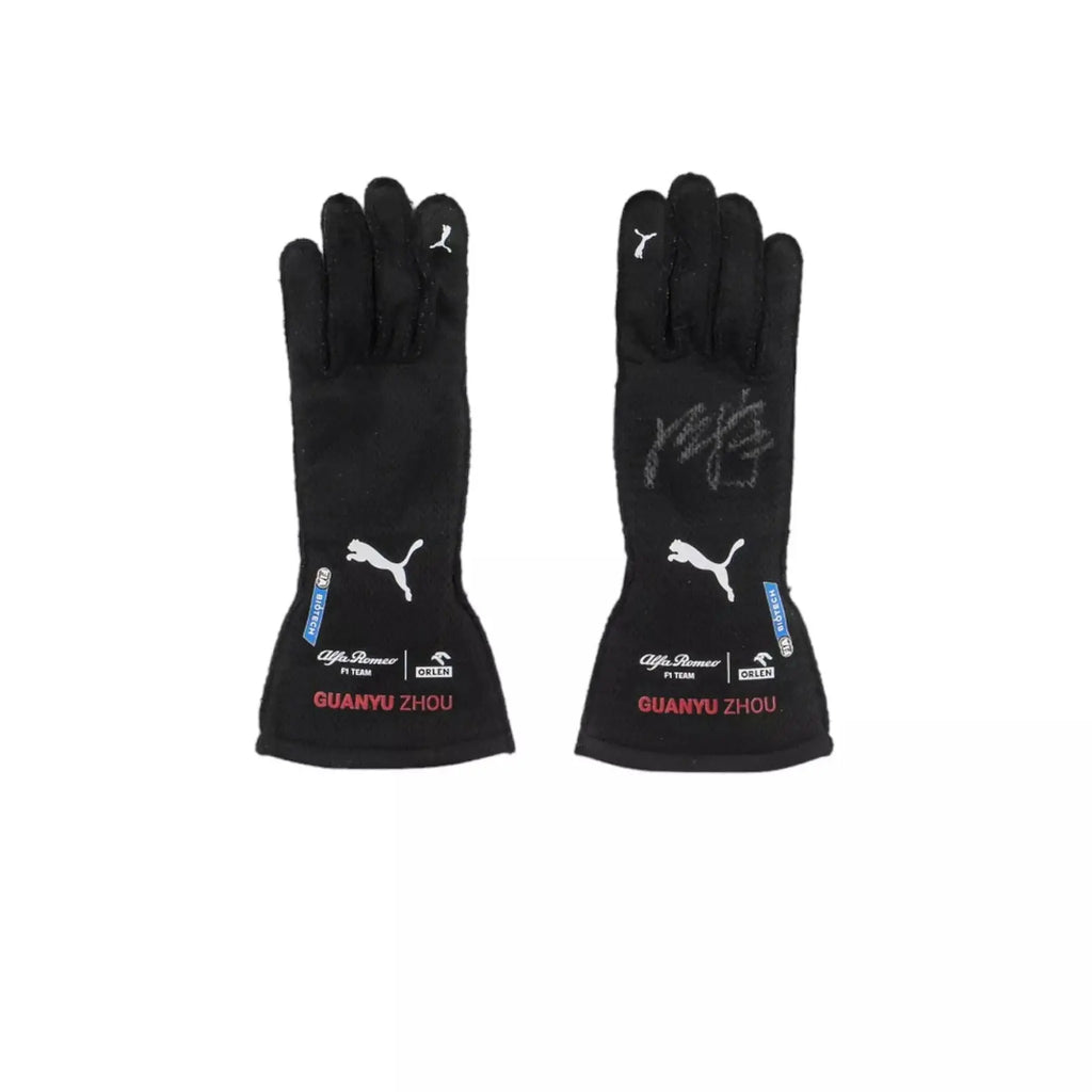 2022 ZHOU GUANYU FORMULA 1 RACE GLOVES - SINGAPORE GP