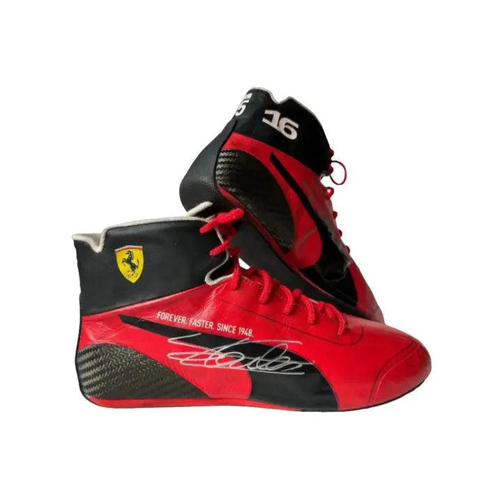 2023 Charles Leclerc Ferrari F1 Racing Shoes for Ultimate Performance - Speedxcrafts