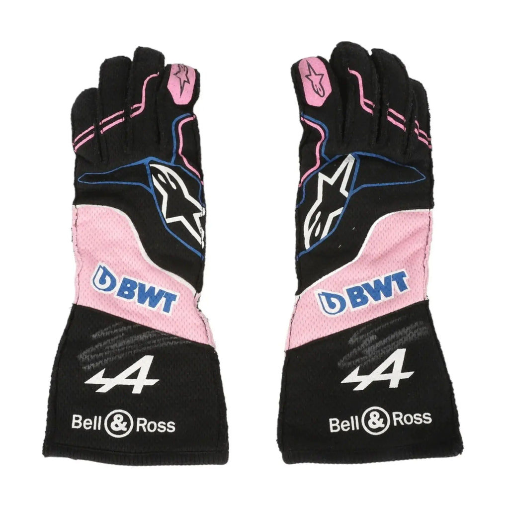 2023 ESTEBAN OCON WEEKEND WORN RACE GLOVES - MIAMI GP