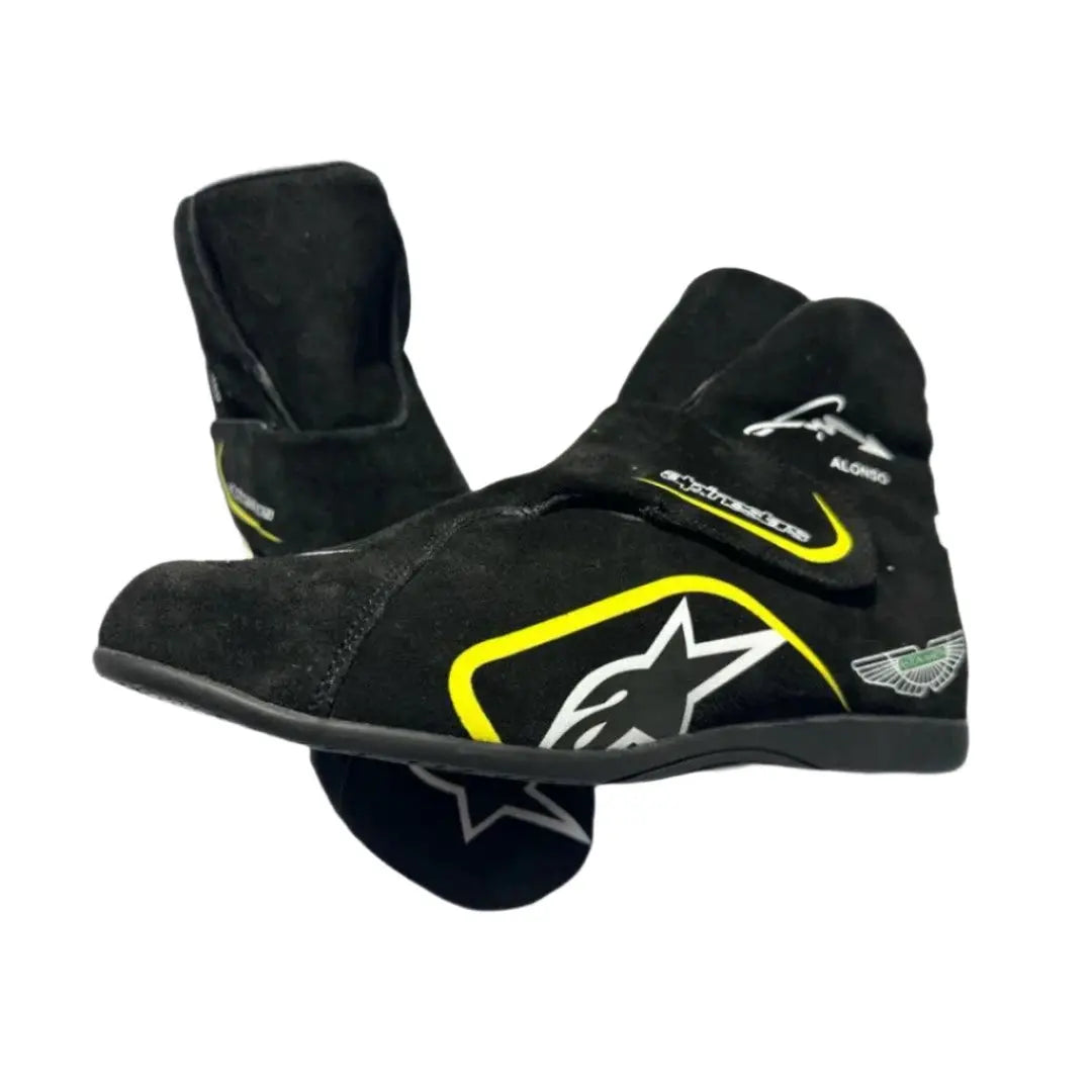 2023 Fernando Alonso Aston Martin F1 Race Boots for Superior Performance