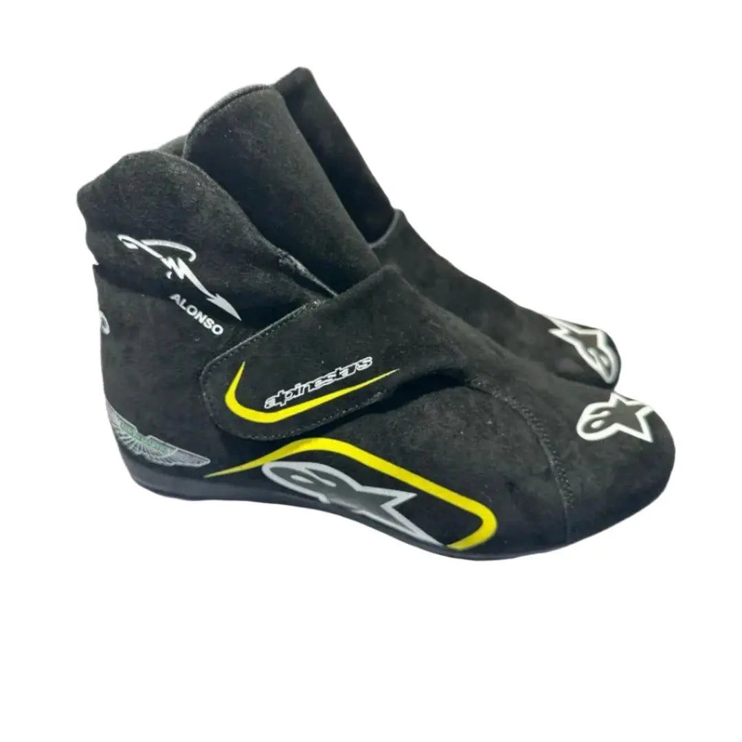 2023 Fernando Alonso Aston Martin F1 Race Boots for Superior Performance