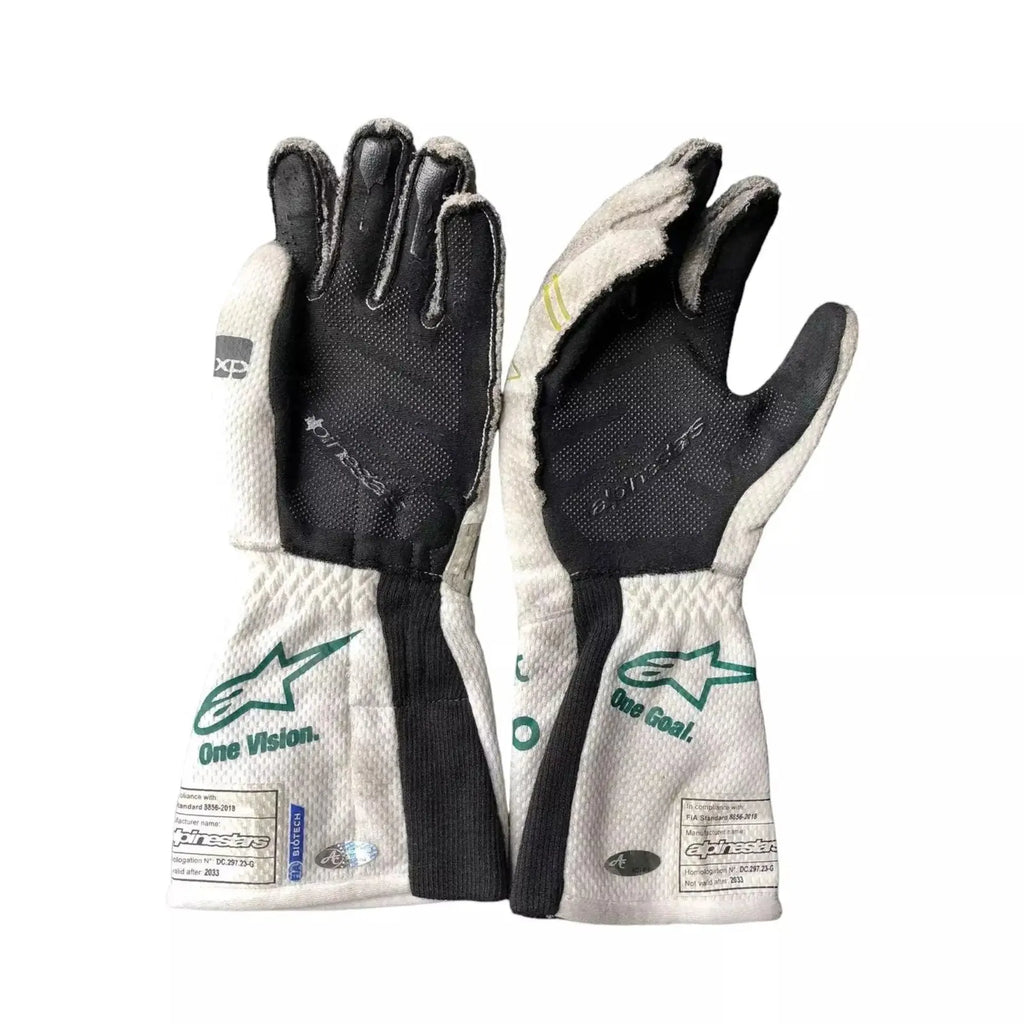 2023 Lance Stroll Baku Worn Gloves
