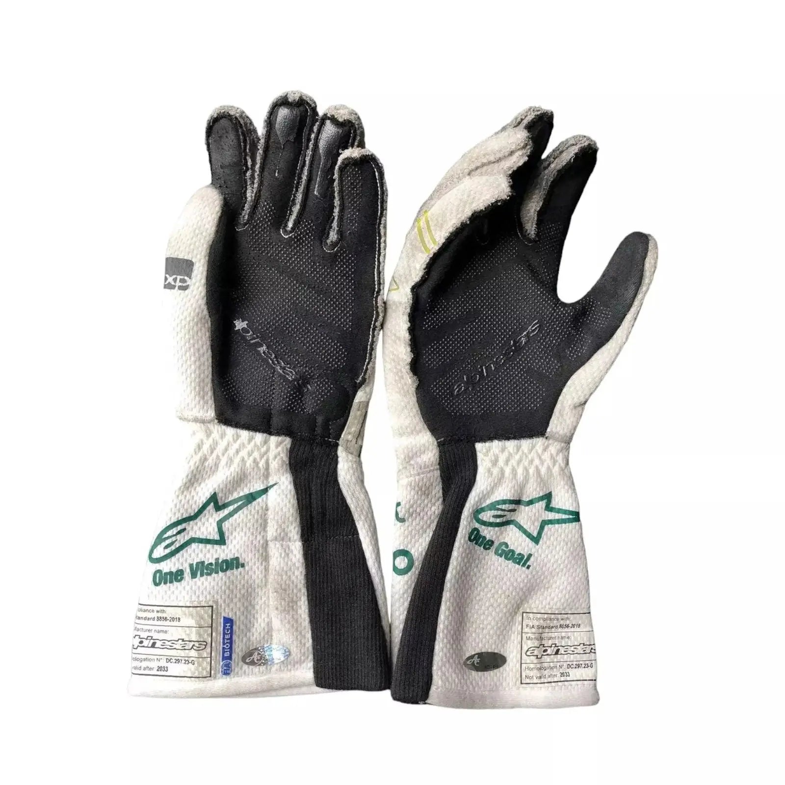 2023 Lance Stroll Baku Worn Gloves