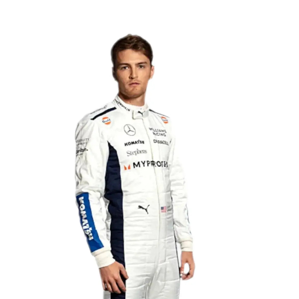 2024 Alex Albon Logan Sargeant Williams F1 Team Race Suit - Speedxcrafts