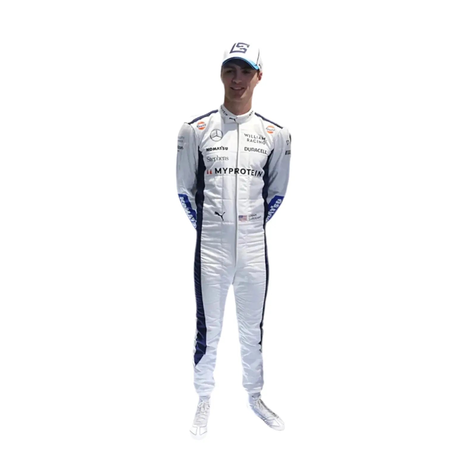 2024 Alex Albon Logan Sargeant Williams F1 Team Race Suit - Speedxcrafts