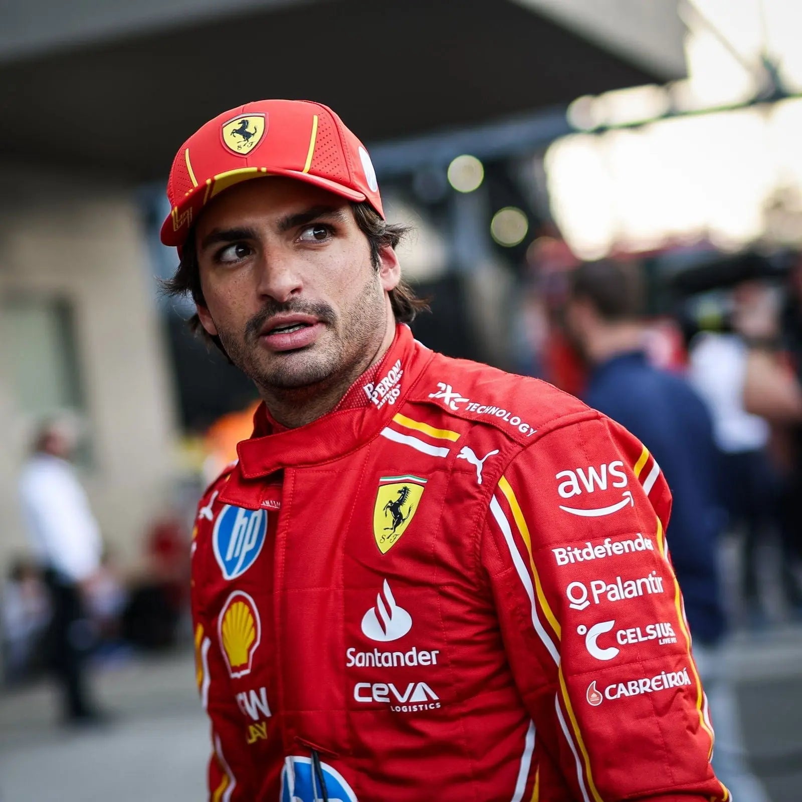 2024 Carlos Sainz Jr. Replica Race Suit | Scuderia Ferrari F1 Team - Speedxcrafts