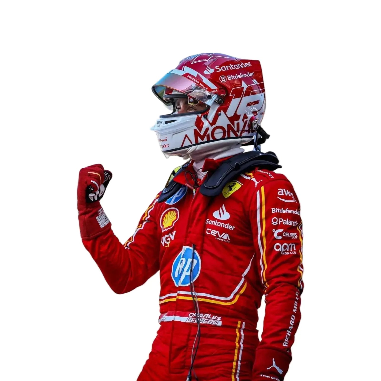 2024 Charles Leclerc Replica Race Suit | Scuderia Ferrari HP - Speedxcrafts