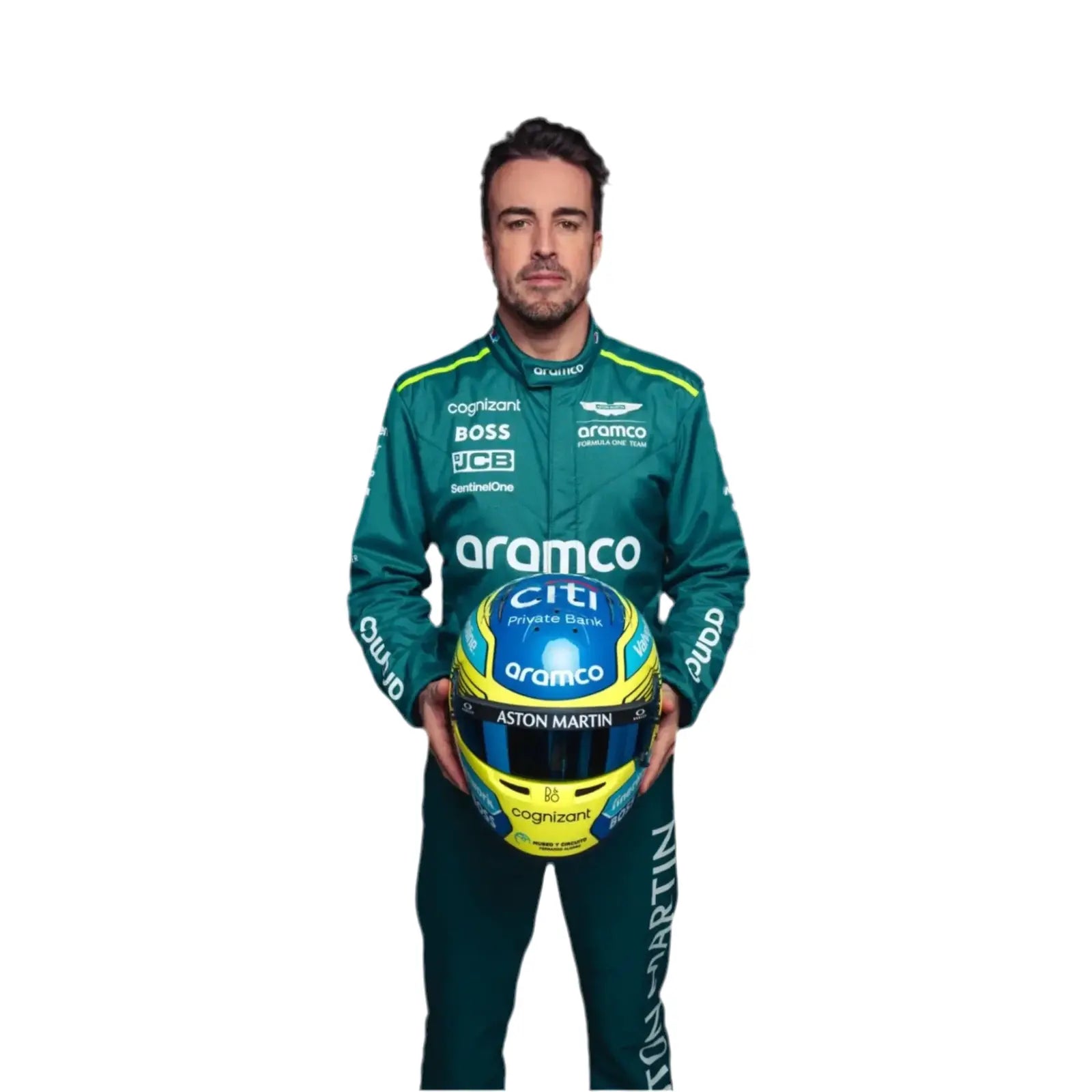 2024 Fernando Alonso Replica Race Suit | Aston Martin F1 Team Gear - Speedxcrafts