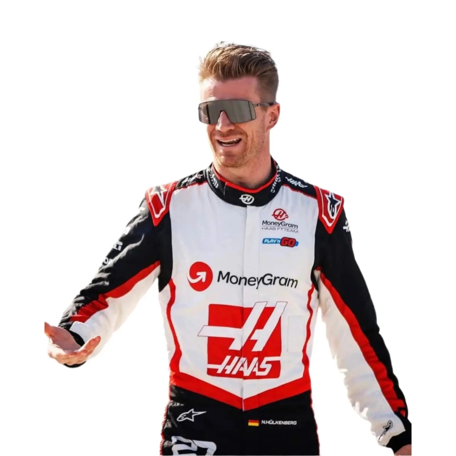 2024 Kevin Magnussen Nico Hulkenberg Haas F1 Team Race Suit - Speedxcrafts