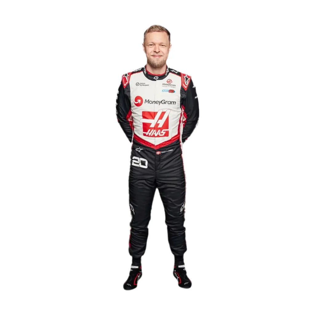 2024 Kevin Magnussen Replica Race Suit | Haas F1 Team Merchandise - Speedxcrafts