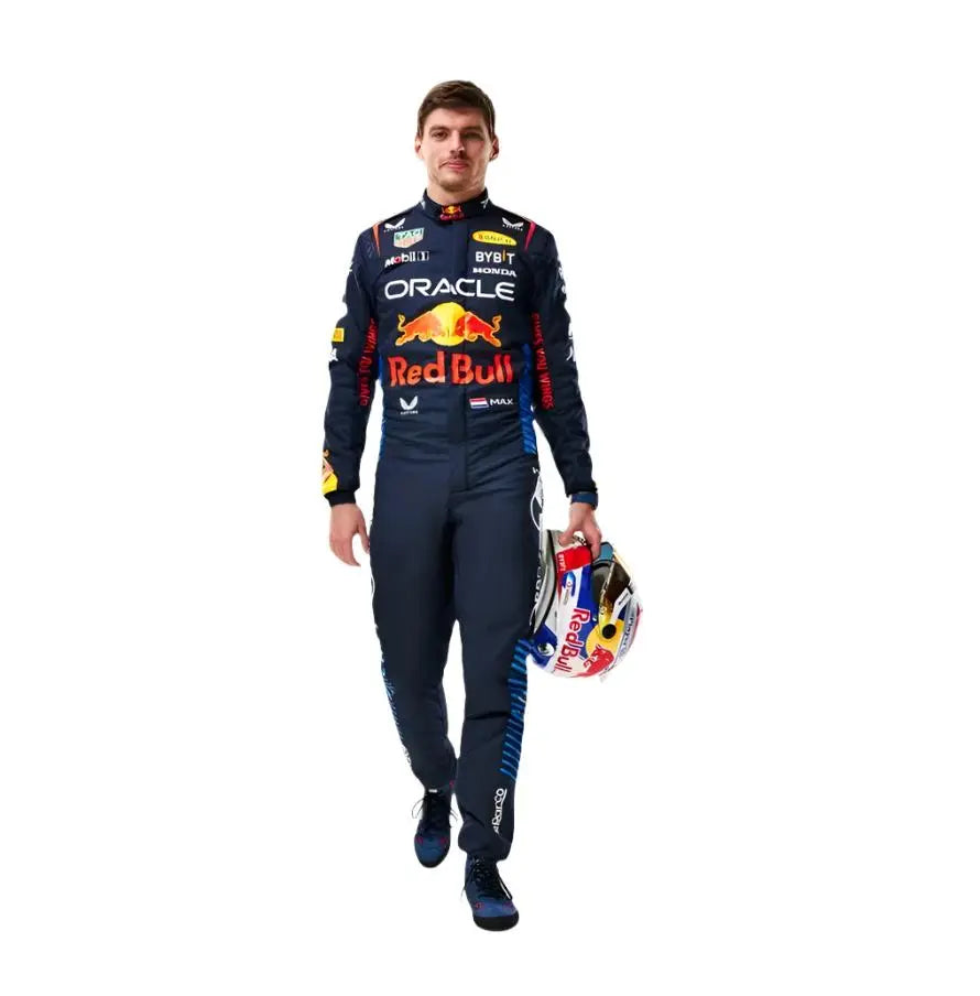 2024 Max Verstappen F1 Oracle Red Bull Fire-Resistant Racing Suit – Official Formula 1 Teamwear - Speedxcrafts
