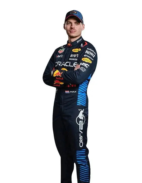 2024 Max Verstappen Replica Racing Suit | Red Bull Racing Team - Speedxcrafts
