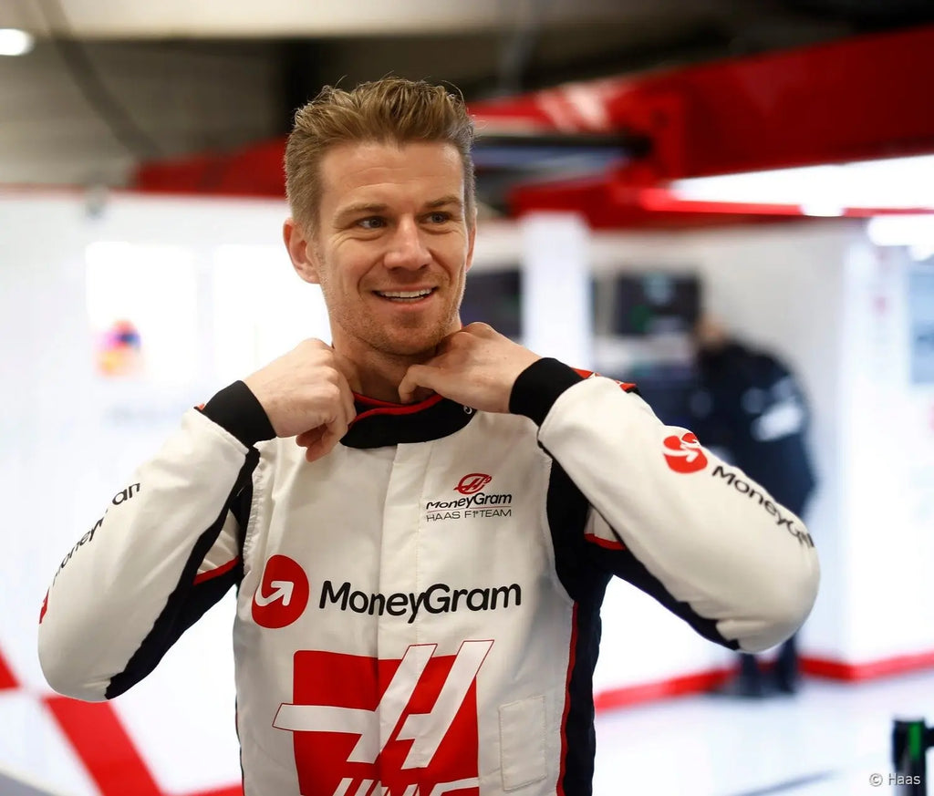 2024 Nico Hülkenberg Replica Race Suit | Haas F1 Team - Speedxcrafts