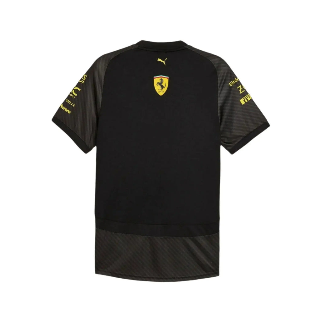 2024 Scuderia Ferrari Monza GP Team Shirt | Black Official Merchandise