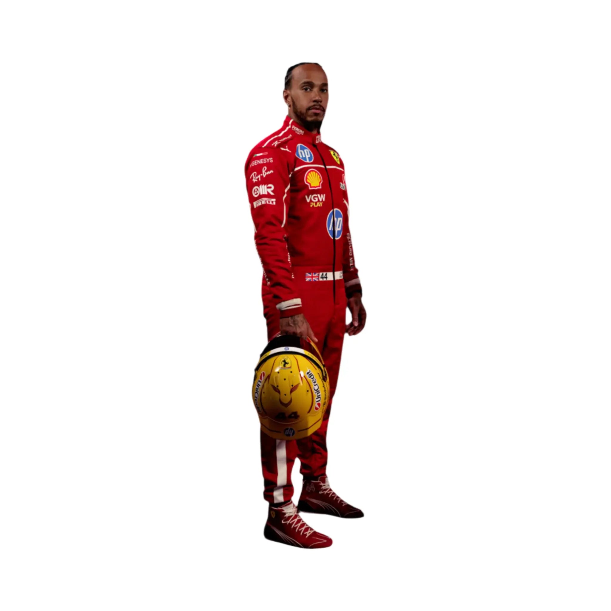 2025 Lewis Hamilton Ferrari HP F1 Race Suit Speedx Racegear