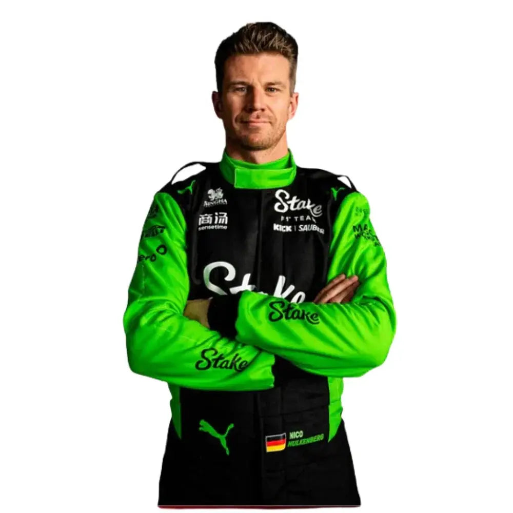 2025 Nico Hulkenberg Kick Sauber Stake F1 Team Racing Suit