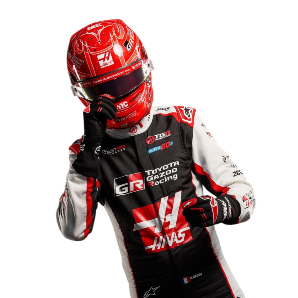 2026 New Esteban Ocon MoneyGram Haas F1 Team Replica Racing Suit Speedxkarting