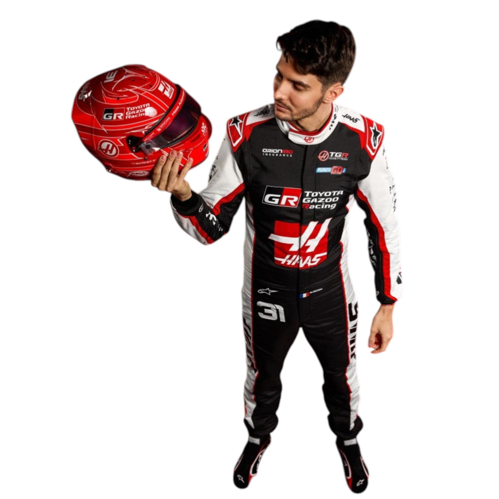 Moneygram Racing 2026 New Esteban Ocon MoneyGram Haas F1 Team Replica Racing Suit ...