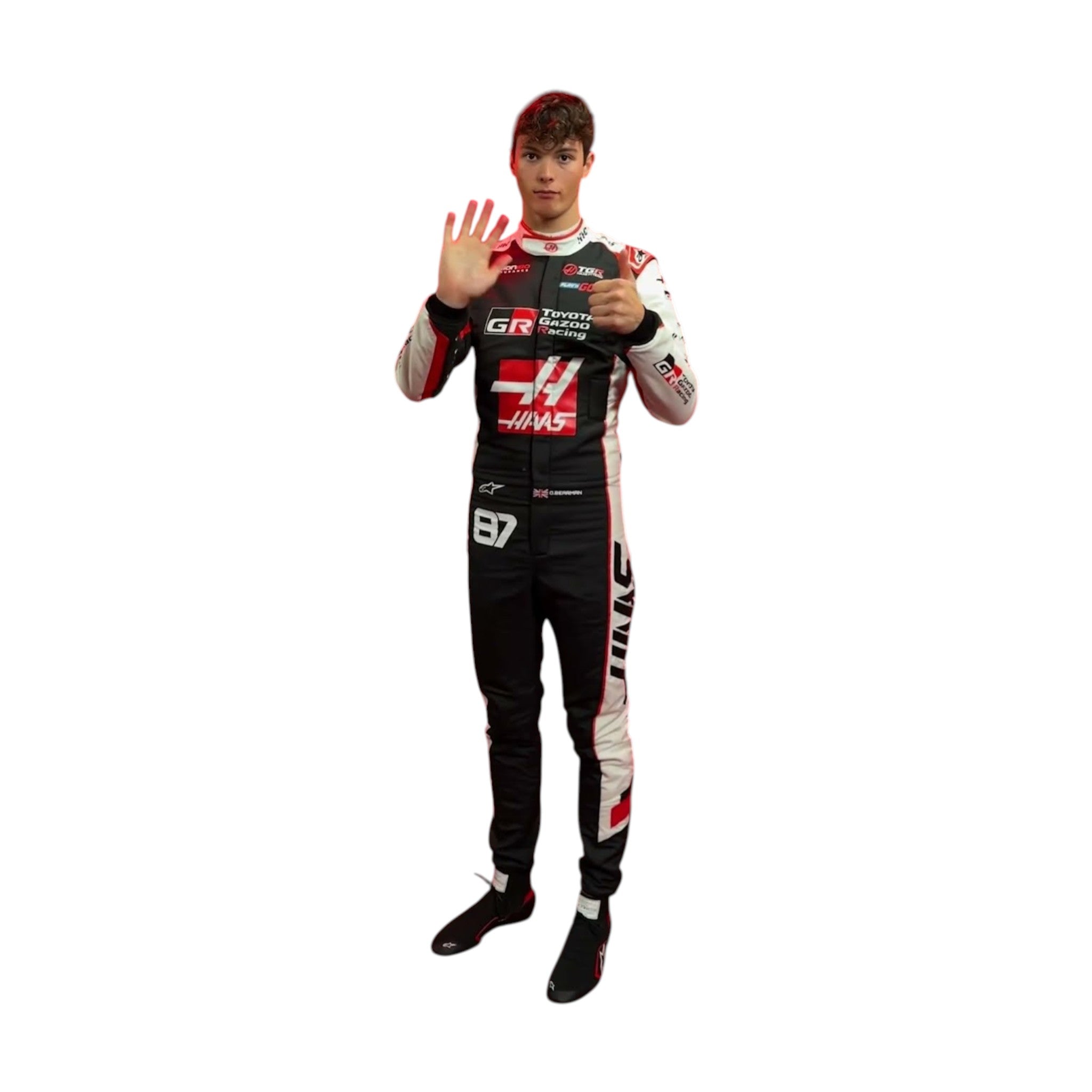 Moneygram Racing 2026 New Oliver Bearman MoneyGram Haas F1 Team Replica Racing Suit ...