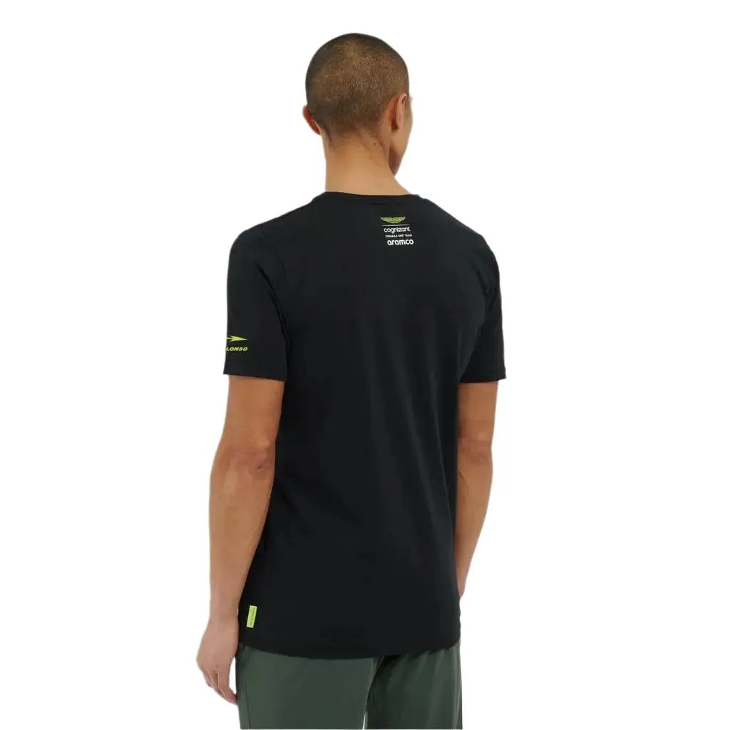 AMF1 Fernando Alonso Limited Edition T-Shirt - Black - Speedxcrafts