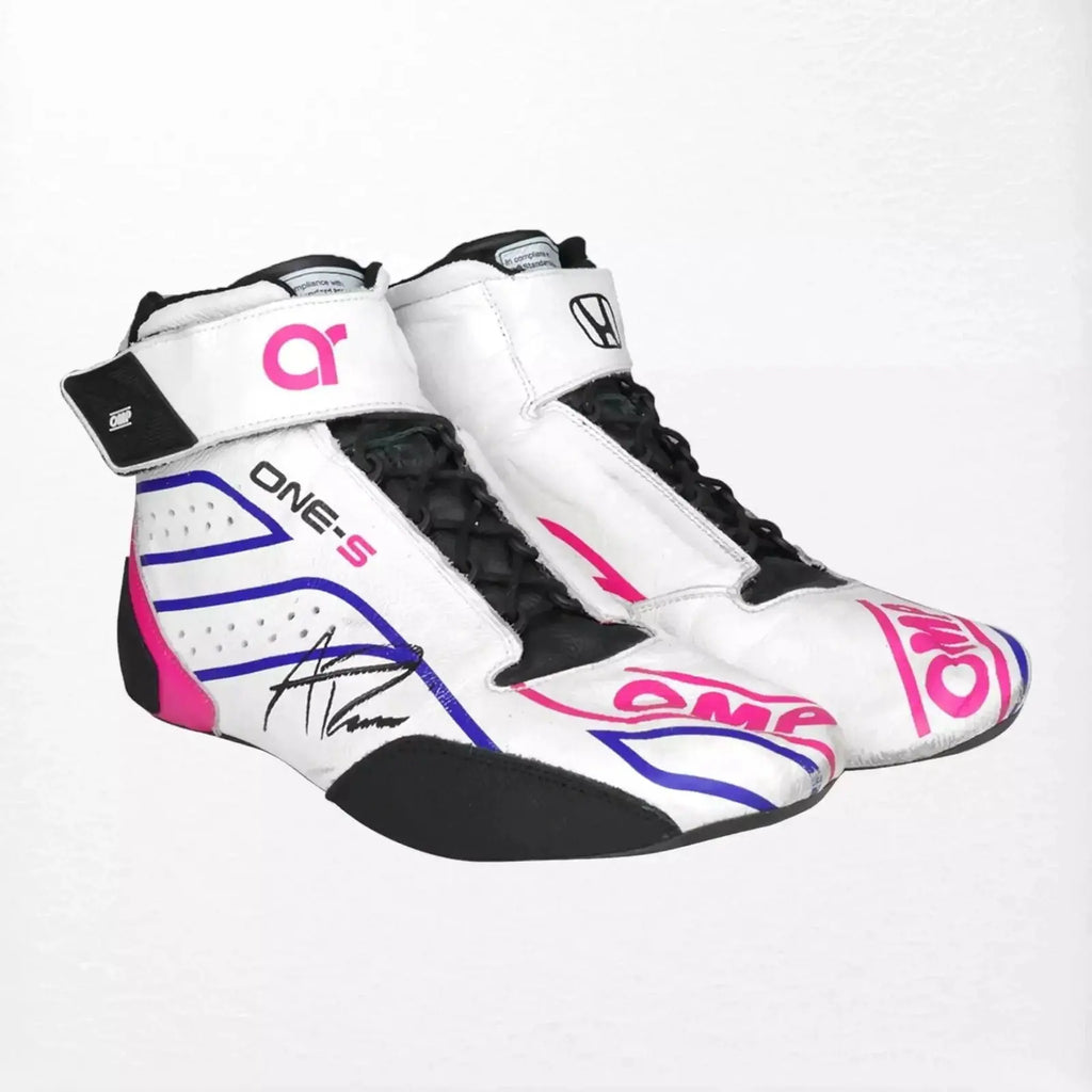 Alexander Rossi 2022 Race Winning Gallagher Grand Prix Boots - Speedxcrafts