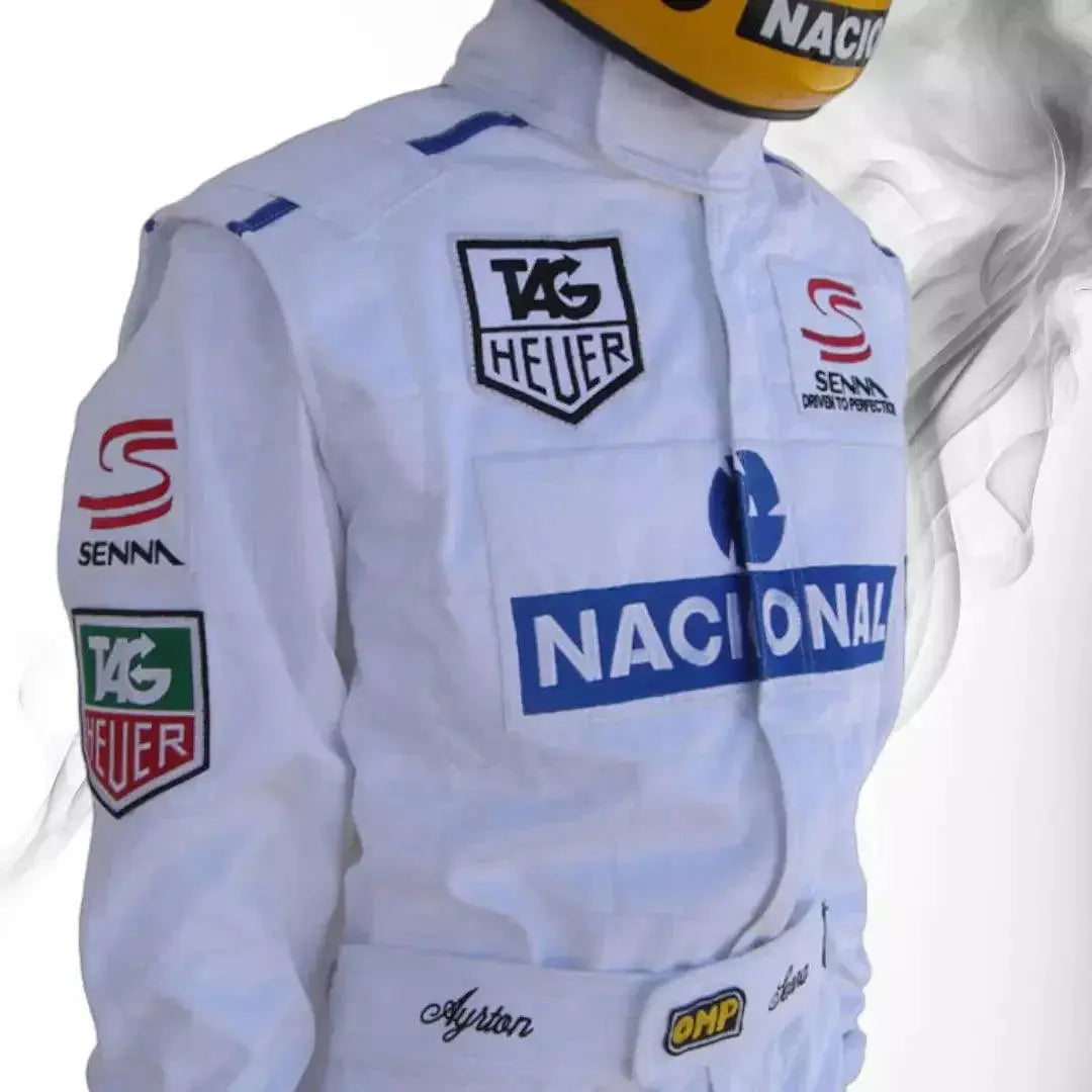 Ayrton Senna 1993 PARIS BERCY Replica Racing Suit - Speedxcrafts