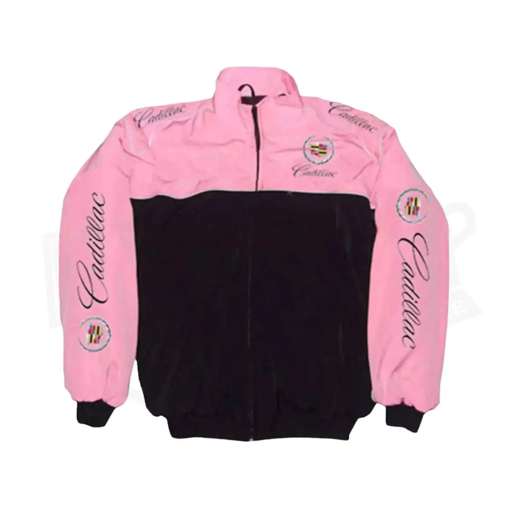 Cadillac vintage F1 Embroidered Racing Jacket - Speedxcrafts