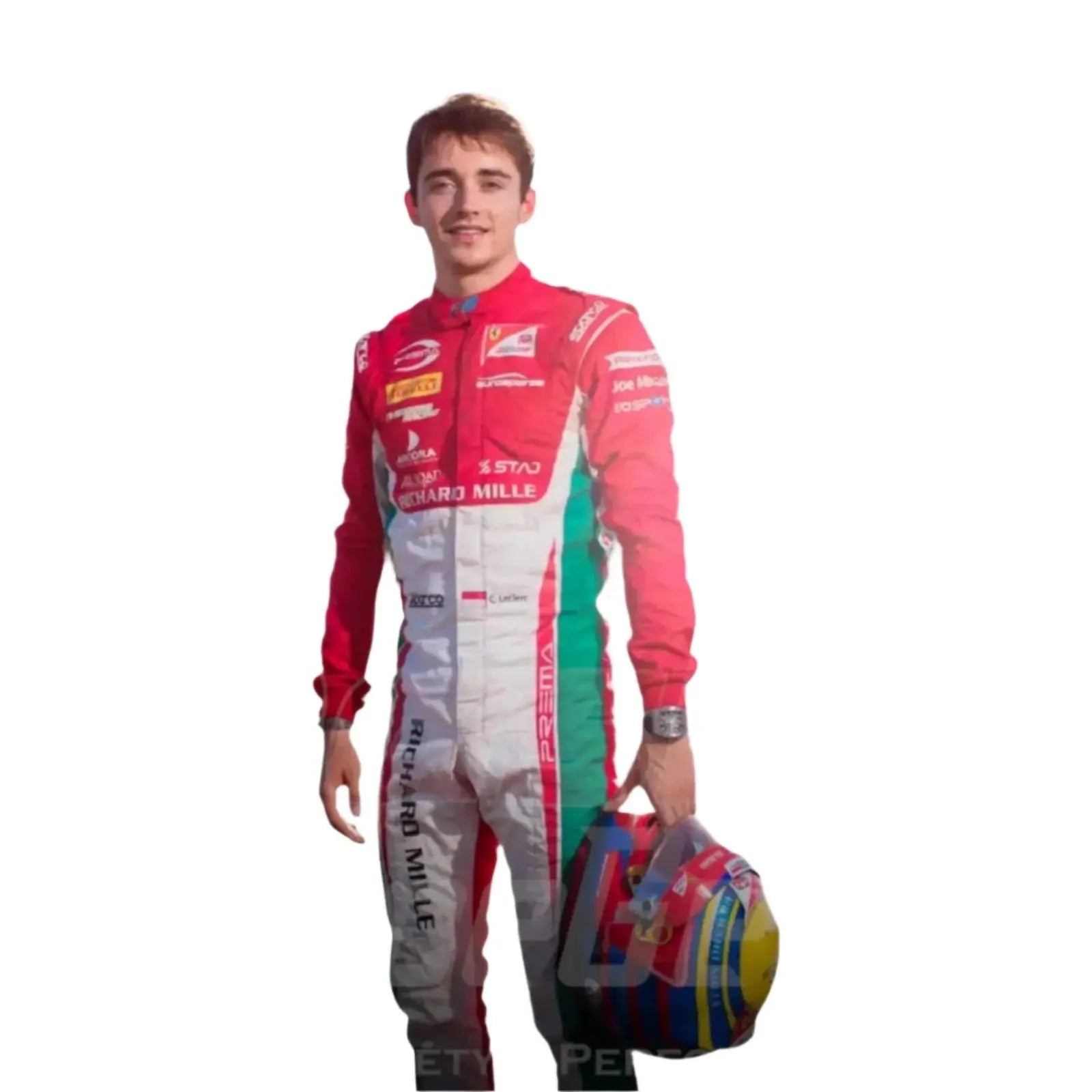 Charles Leclerc 2017 Formula 2 Race Suit Prema Powerteam