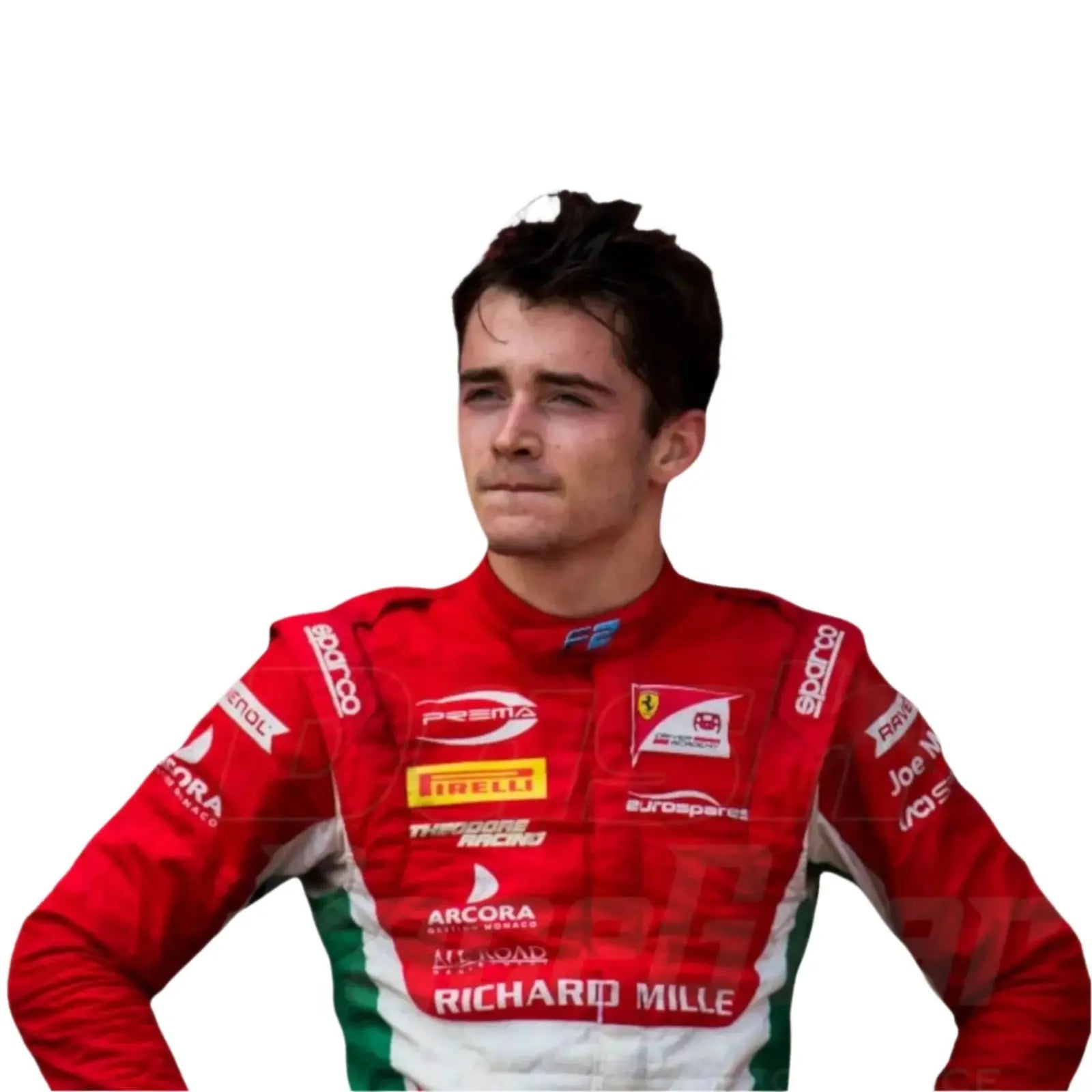 Charles Leclerc 2017 Formula 2 Race Suit Prema Powerteam