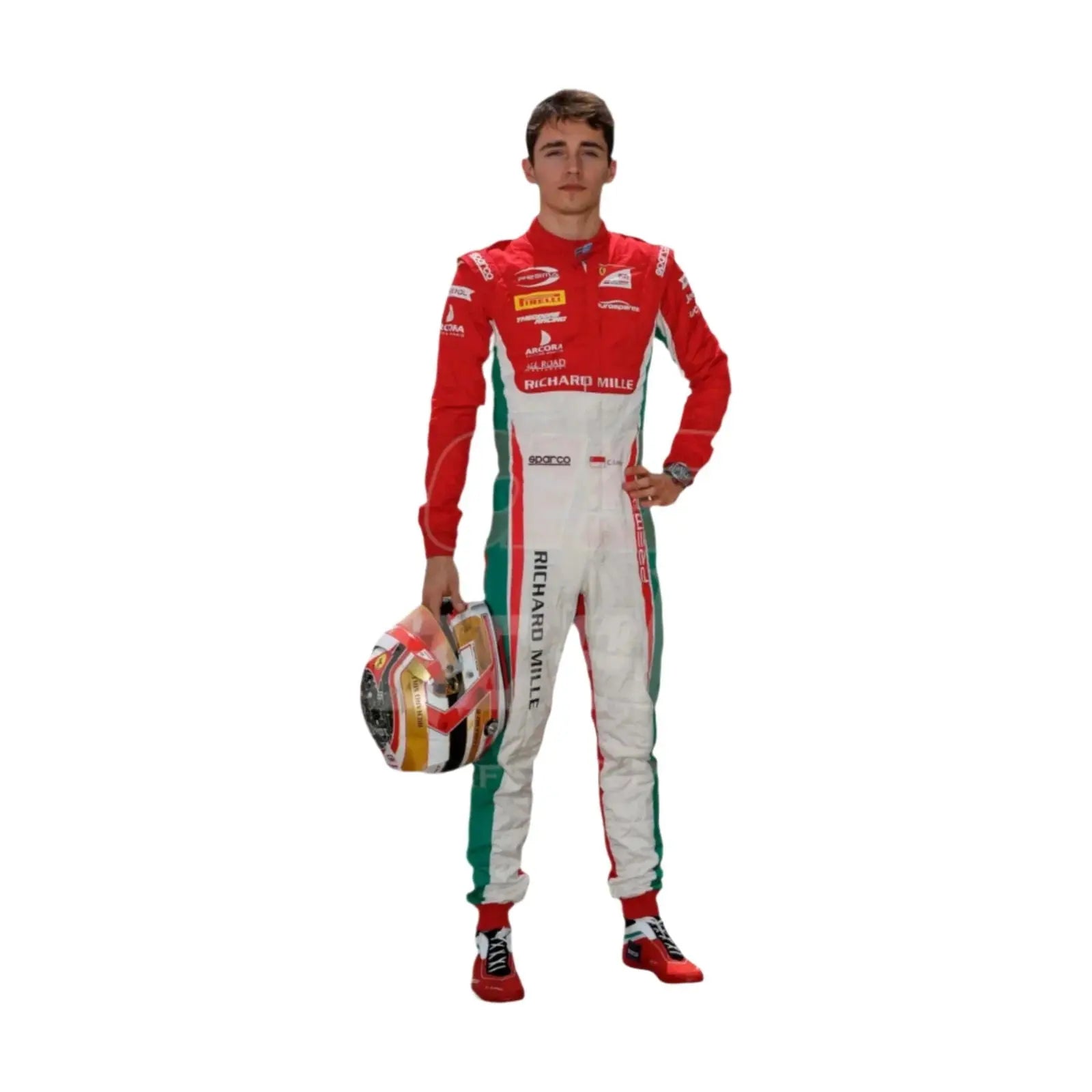 Charles Leclerc 2017 Formula 2 Race Suit Prema Powerteam