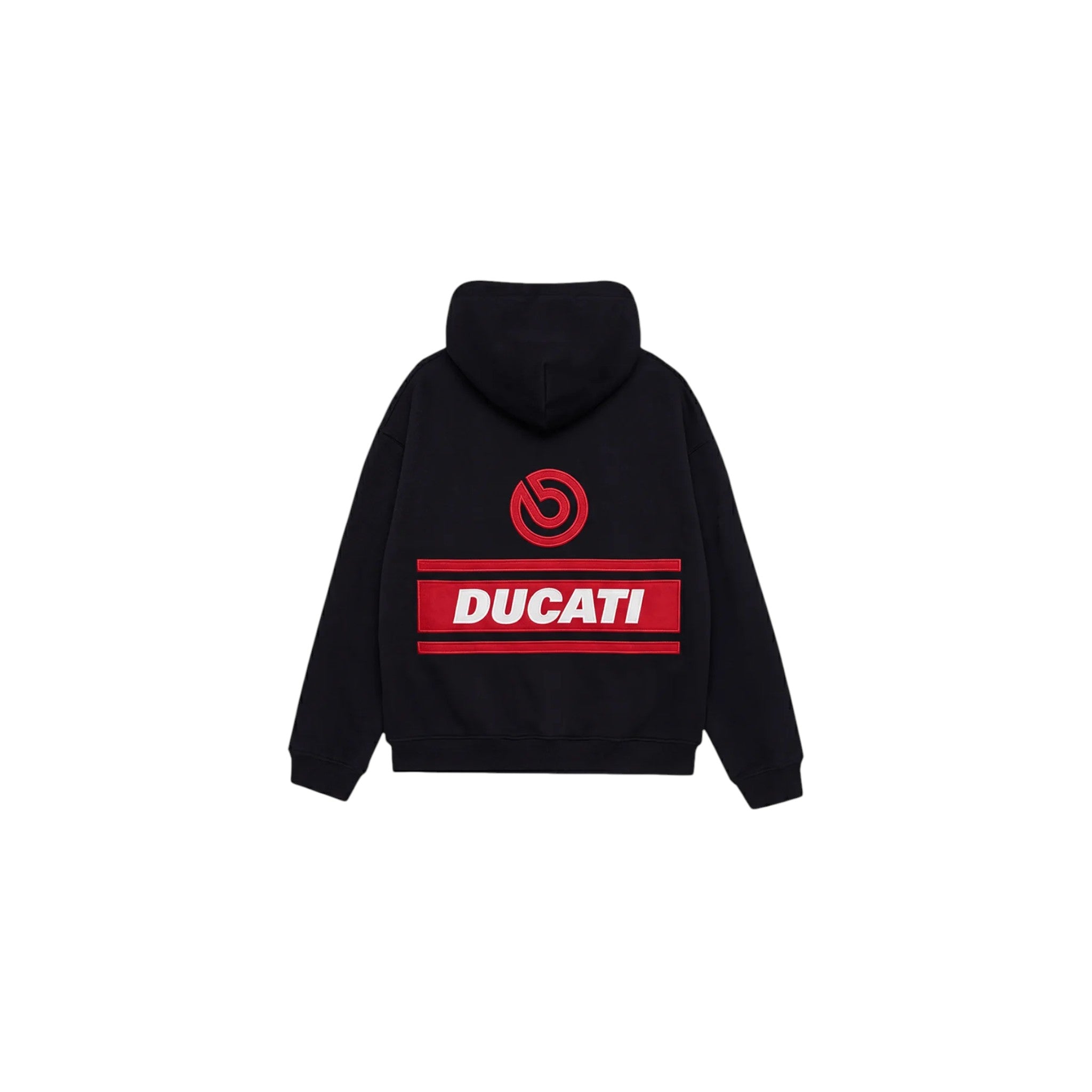 Ducati Racing Heritage Oversized Hoodie – Vintage Black Edition Speedx Crafts