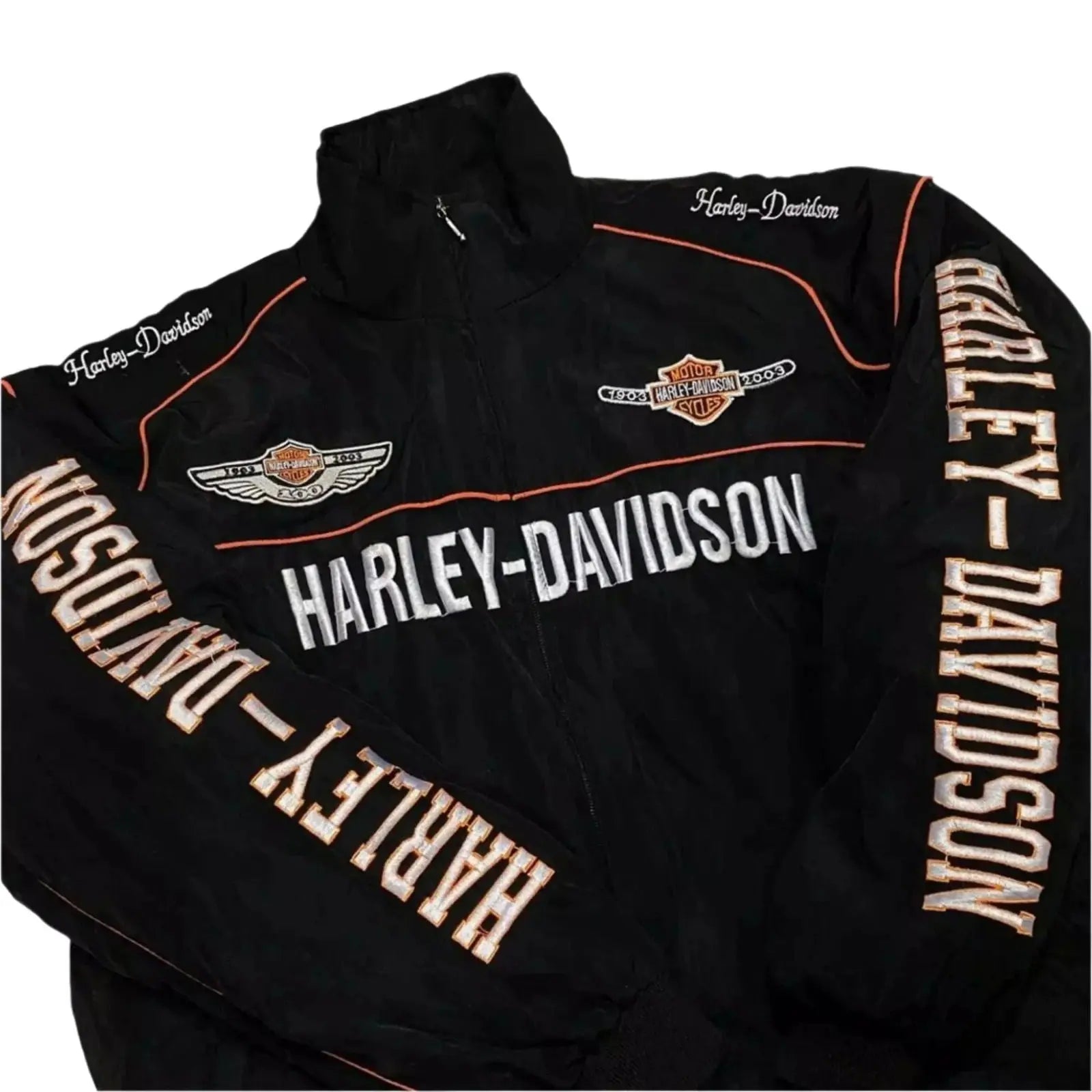 Exclusive Limited Edition Harley Davidson Retro F1 Racing Jacket - Speedxcrafts