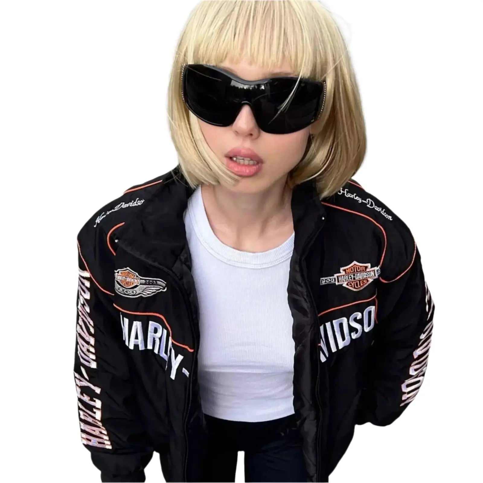 Exclusive Limited Edition Harley Davidson Retro F1 Racing Jacket - Speedxcrafts