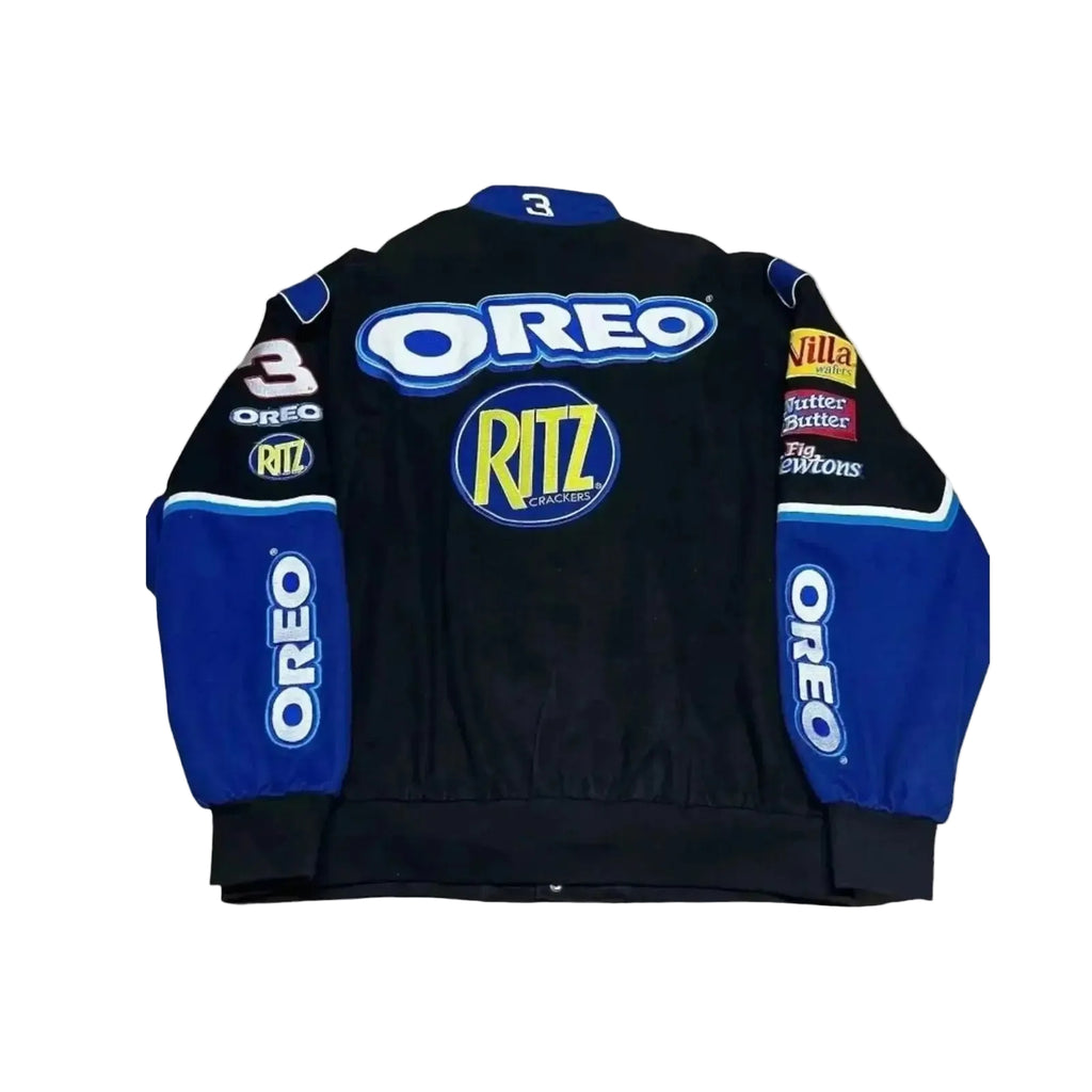 F1 Biker Racing Streetwear Embroidered Bomber Jacket