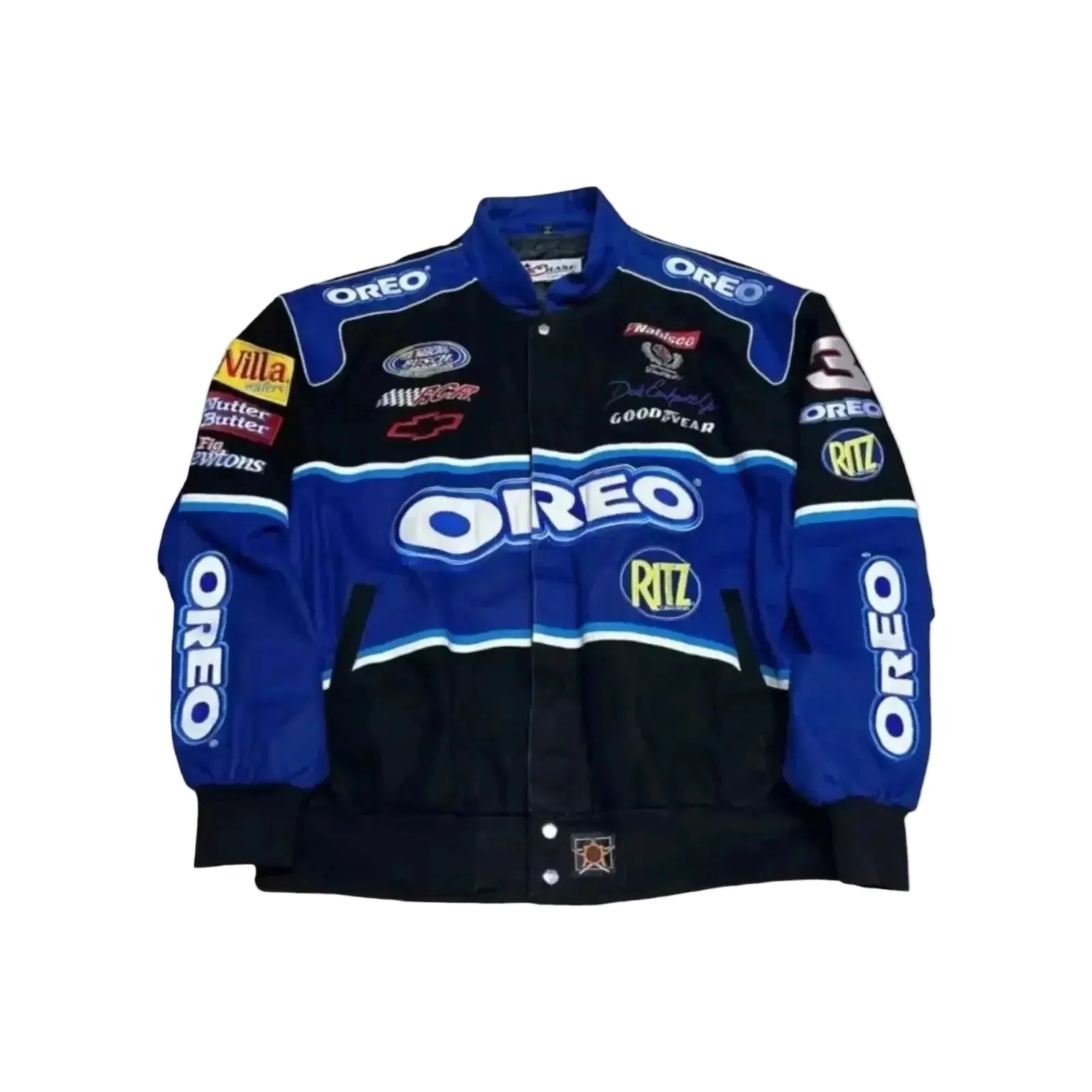 F1 Biker Racing Streetwear Embroidered Bomber Jacket
