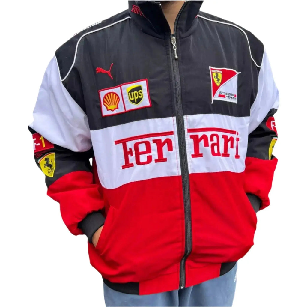 F1 Ferrari Racing Bomber Jacket